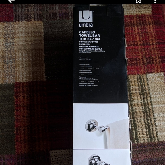 Umbra Chrome Capello Towel bar 18" (BNIB) - Picture 2 of 4